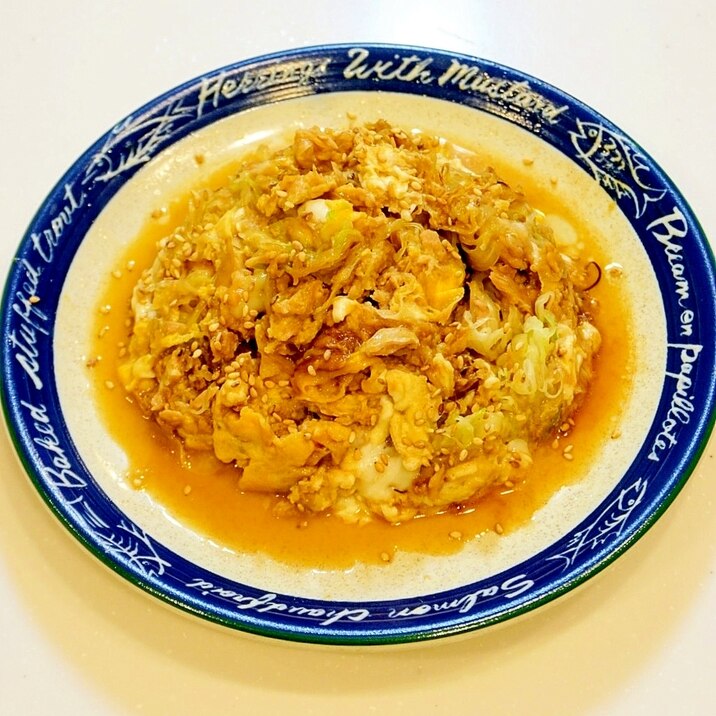 簡単&安い&早い!キャベツと卵とツナの和風炒め